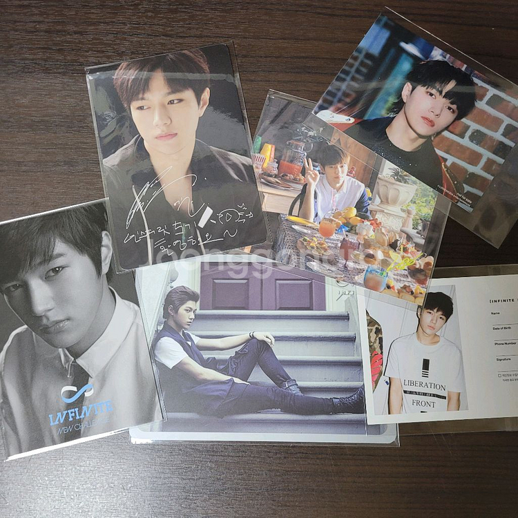 인피니트 엘 명수 김명수 앨범 시그 팬미팅 포카 일괄--7