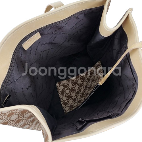 정품 페라가모 간치니 패브릭 쇼퍼백 (빅백)--9