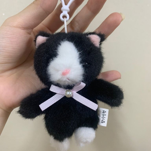 향기나는검정냥이 키링 검정냥리 백참 고양이키링