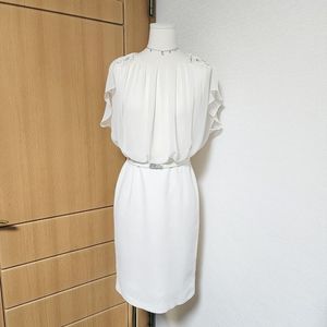 더 아이잗 고급 화이트 원피스 44 55