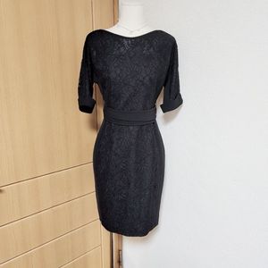 지고트 블랙 레이스 정장 원피스 44 55