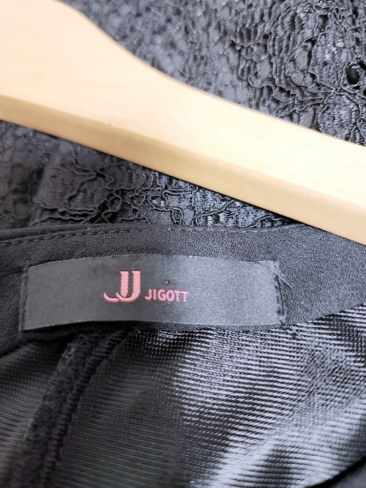 지고트 블랙 레이스 정장 원피스 44 55 이미지