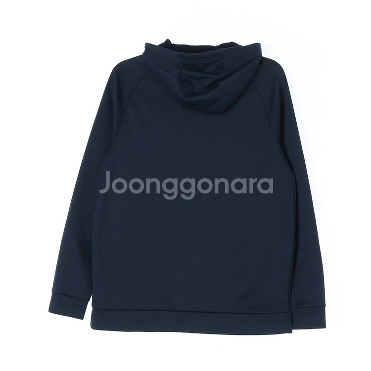 [L]나이키 드라이핏 패턴 빅로고 딥그린 기모 후드 티--3
