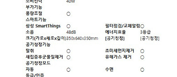 삼성 블루스카이 3000 공청기 AX40N3030WD--2