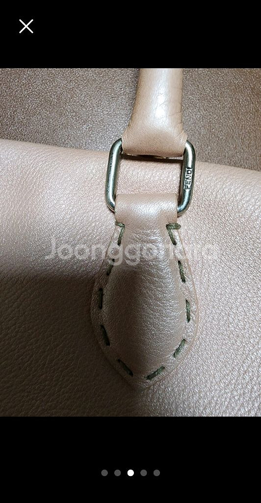 펜디 스티치 토트백 핑크--2