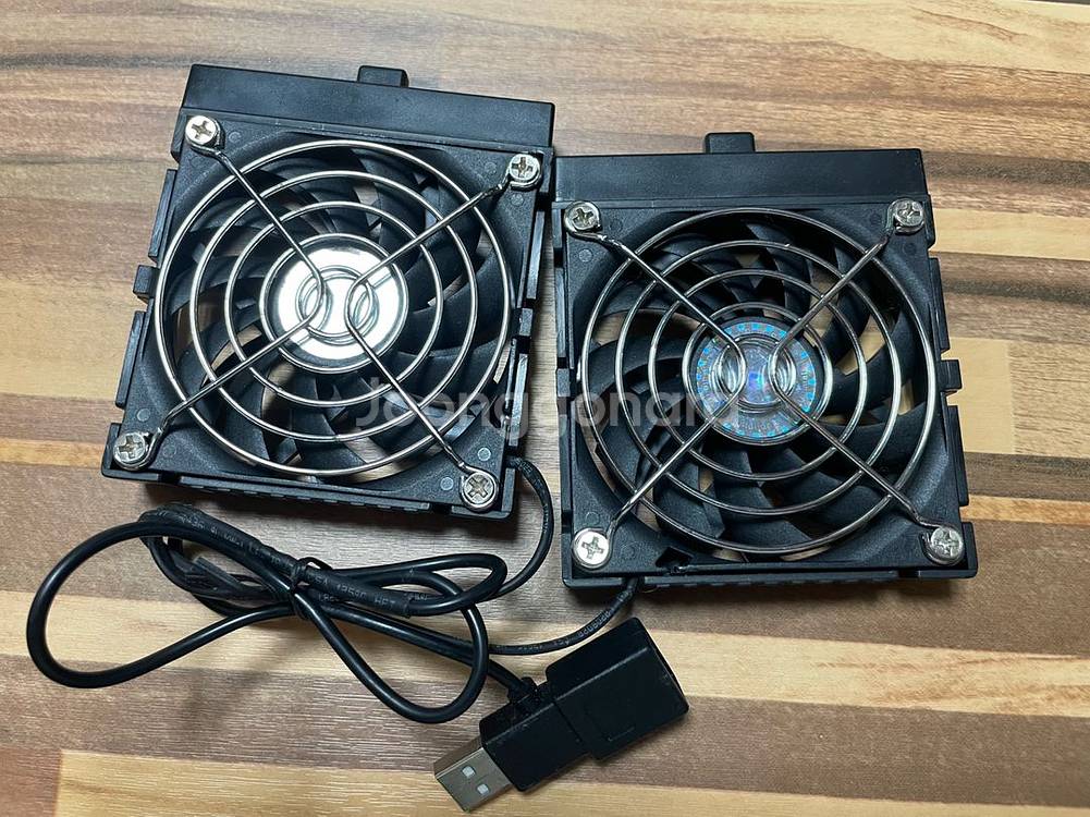 USB 컴퓨터 쿨링 냉각팬 2개--0