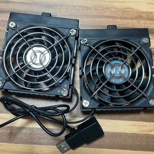 USB 컴퓨터 쿨링 냉각팬 2개