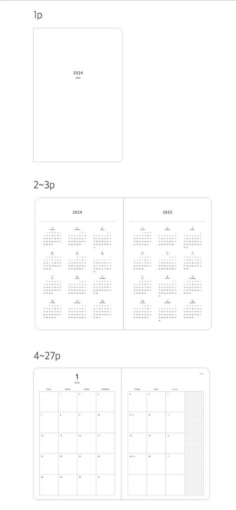 (미개봉)다이어리 불렛저널 2024 장하준--2