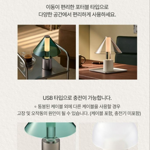 (미개봉)스타벅스 포터블 램프 보니키아 <그린>