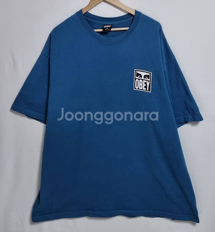 XXL (110) 오베이 블루 반팔티--3