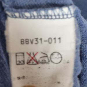 L (100) 버버리 재팬 블루 PK 반팔티
