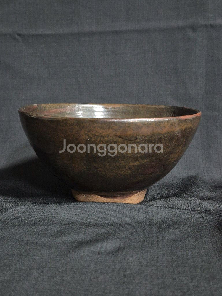 흑유 고동채 요변 다완. 찻잔. 사발.--0