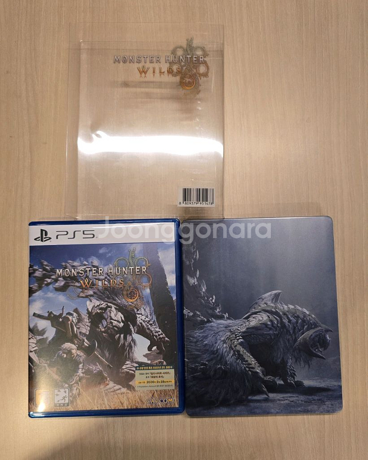 초회판 PS5 몬스터 헌터 와일즈 스틸북 세트--1