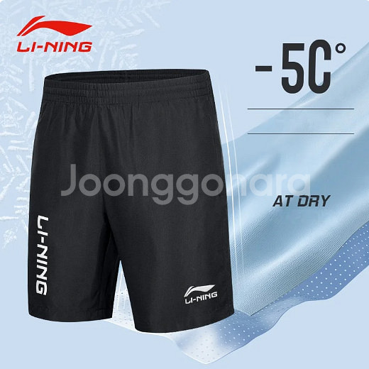 LI-NING,리닝,라이닝 남성 트레이닝반바지,2XL--4