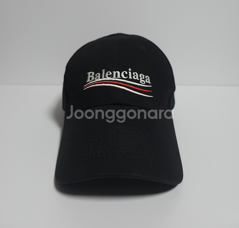 L 발렌시아가 블랙 웨이브로고 자수 볼캡 a035053--2
