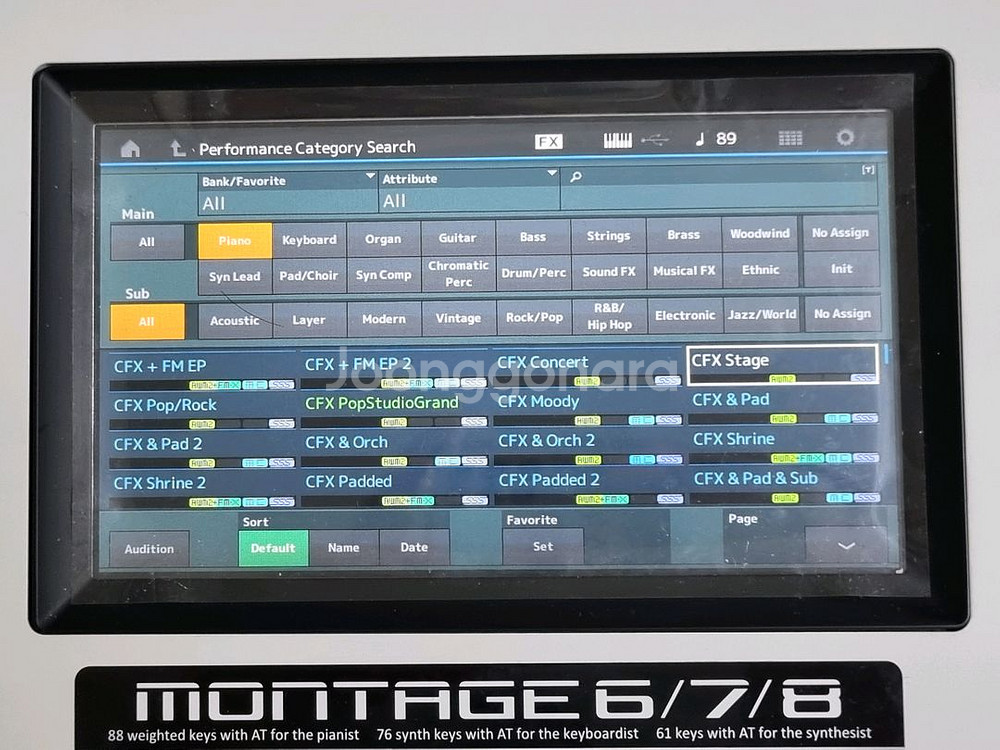Yamaha Montage6, 야마하 몽타주6--0