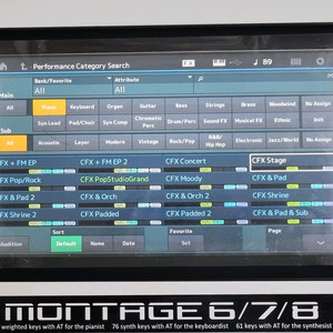 Yamaha Montage6, 야마하 몽타주6