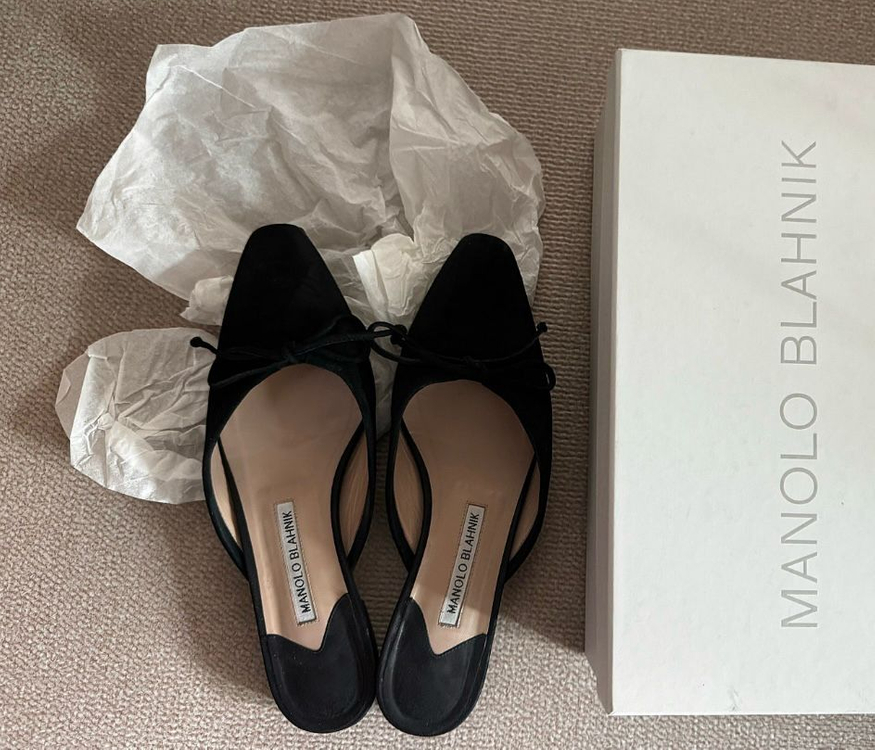 마놀로블라닉 정품 발레리나 뮬 37.5--2