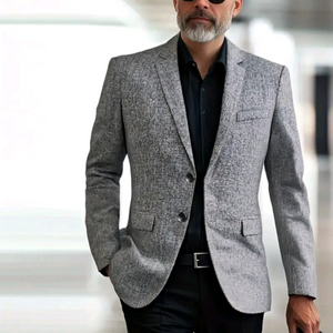 남성 은빛 회색 블레이저 판매 L 100