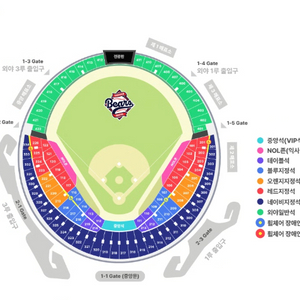 두산 VS 롯데 6일 경기 3루 레드, 네이비석 판매