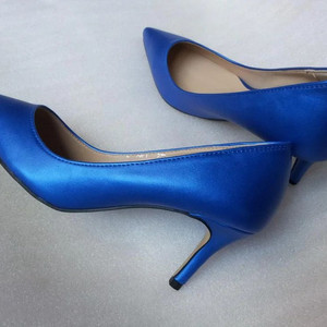 코발트 블루 정장구두