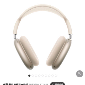 애플 에어팟 맥스 스타라이트