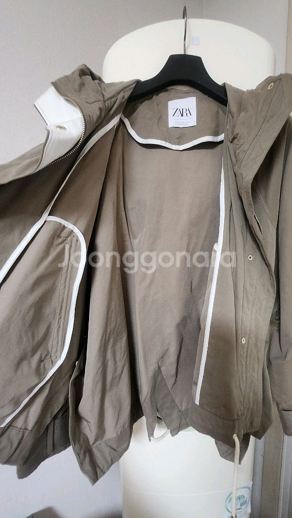 ZARA 자라 후드 트렌치 코트 봄 점퍼--6