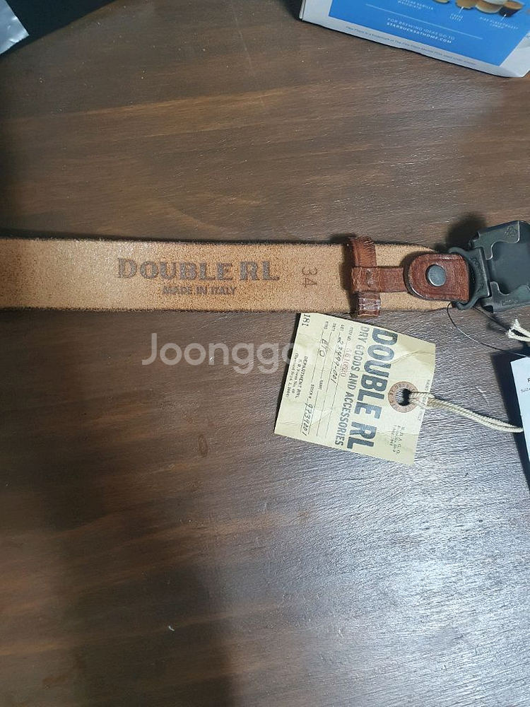 더블알엘 빈센스 벨트 브라운 34 새제품 rrl--1
