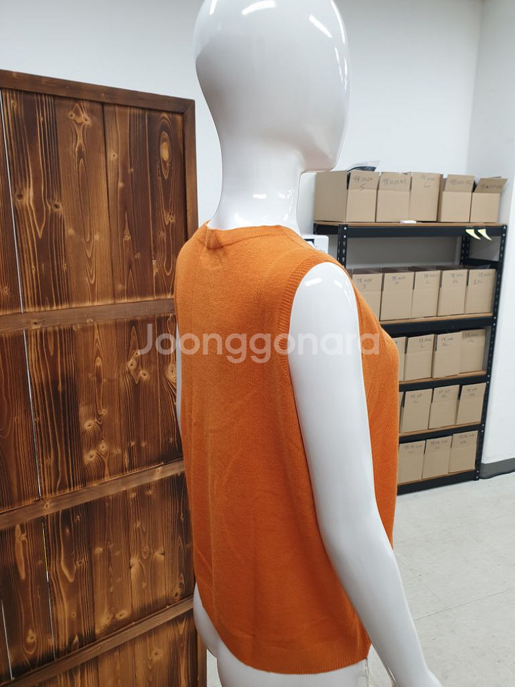 빅사이즈 펀칭 여성복 얇은 상의 민소매나시티셔츠 스타일--3