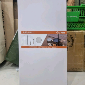 QVIEN 감성캠핑 바베큐 그릴 무쇠지지대