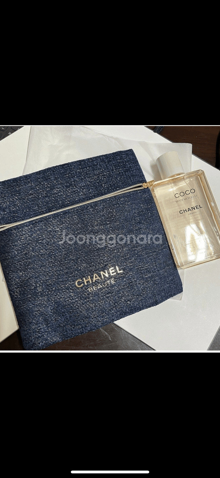 샤넬 뷰티 파우치 클러치 데님--2