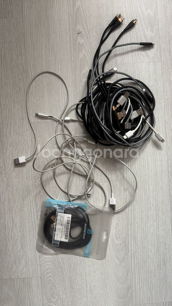 아이폰 8핀 케이블 10개이상 애플 정품 아이폰 USB--0