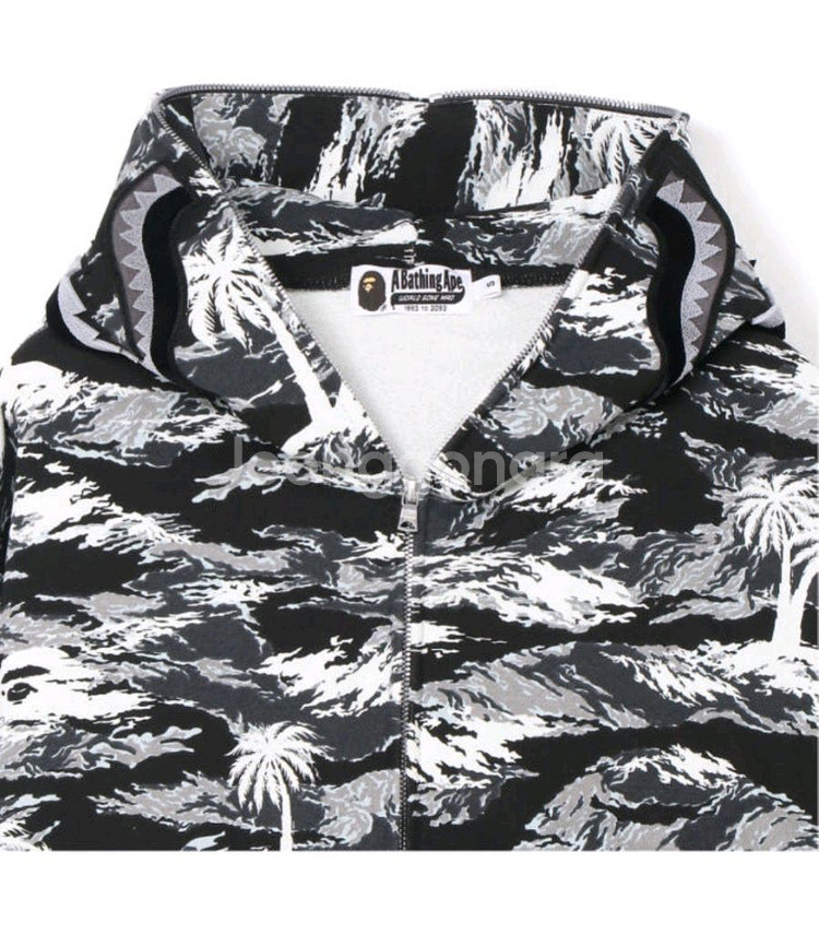 베이프 후드집업 - PLAM TREE CAMO 검정--0