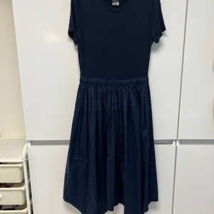 DKNY 도나카란 정품 네이비 롱 원피스