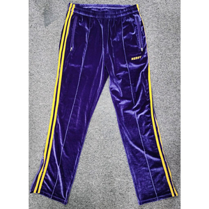 널디 벨벳 트랙 팬츠 보라 M 이미지