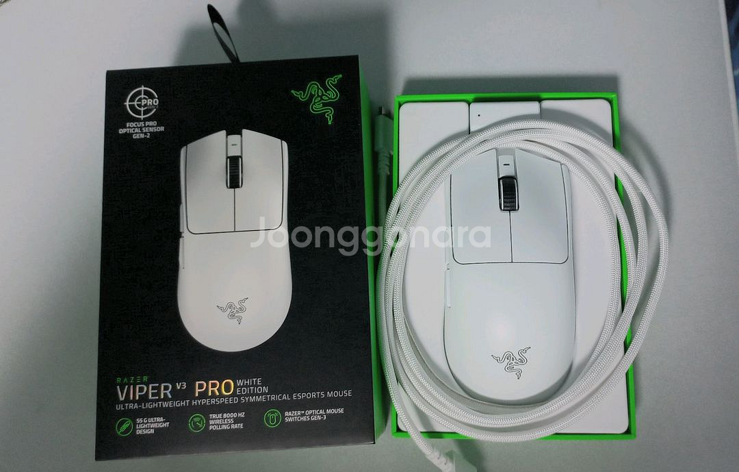 viper v3 pro 바브삼 화이트 마우스--0