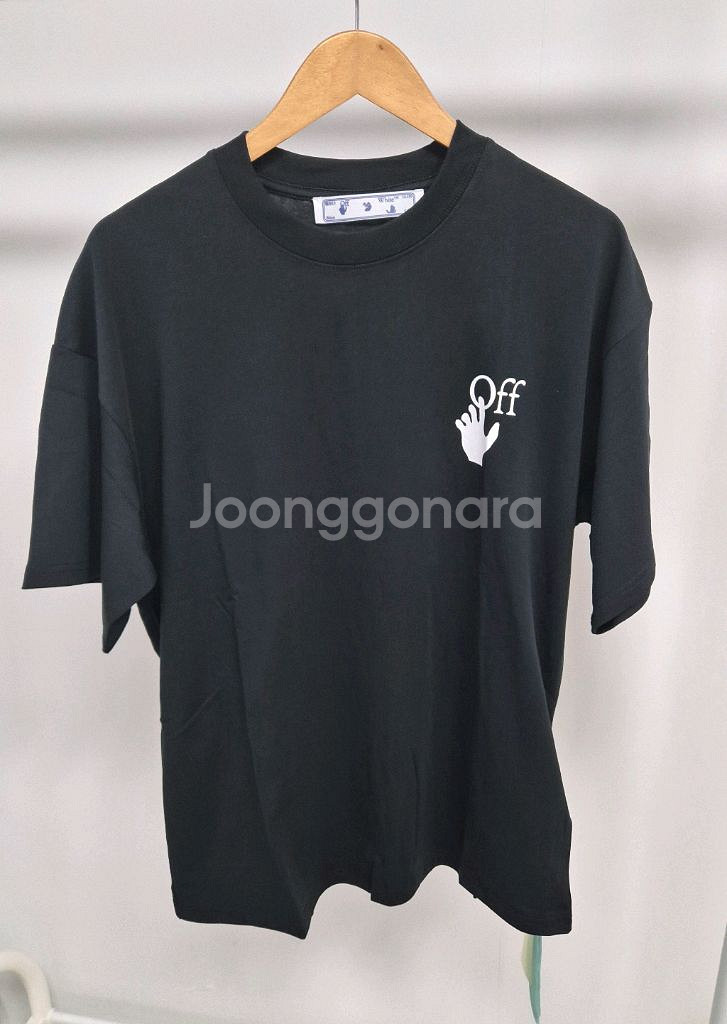 오프화이트 핸드애로우 반팔 새상품(남녀공용)--0