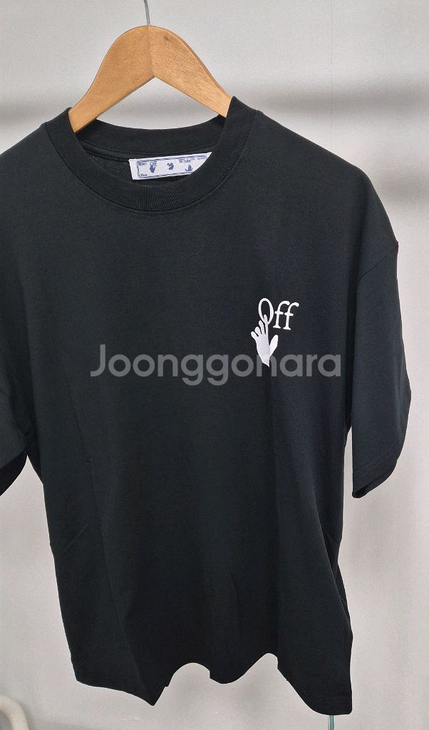오프화이트 핸드애로우 반팔 새상품(남녀공용)--1