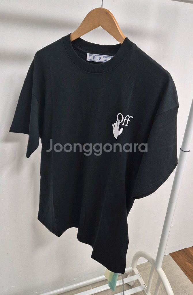 오프화이트 핸드애로우 반팔 새상품(남녀공용)--8