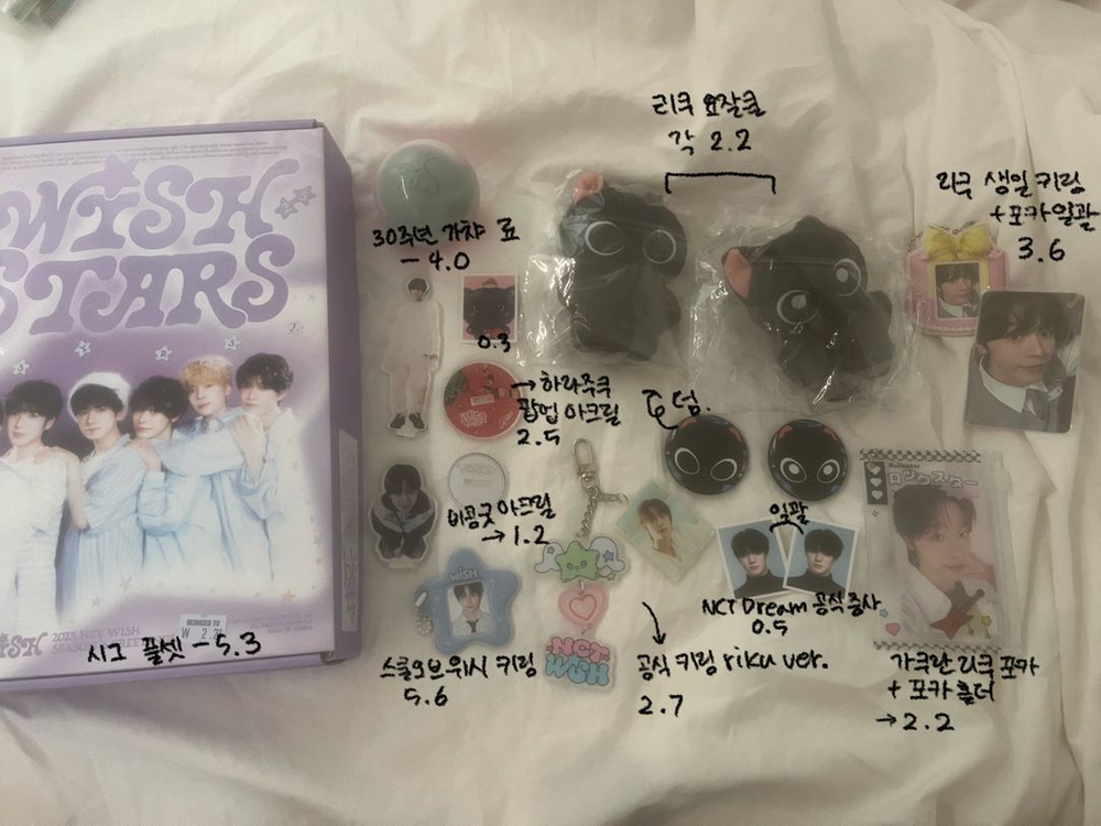 엔시티 위시 리쿠 라이즈 성찬 엔시티 드림 제노 굿즈 이미지