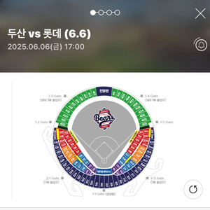 6월 6일 롯데 두산 3연석