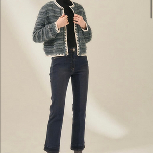 한섬 마인 23fw 워싱 슬림 데님 팬츠