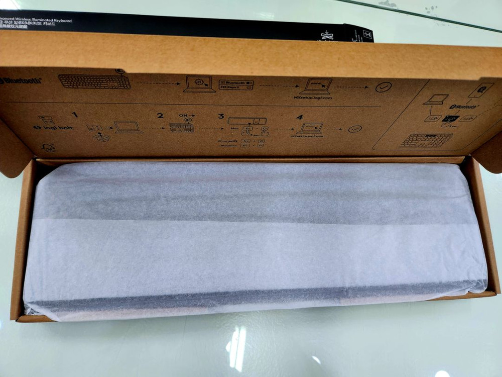 로지텍 MX KEYS S 키보드 단순개봉--2