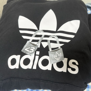 아디다스 트레포일 로고 후디 블랙 (2XL) / 정품