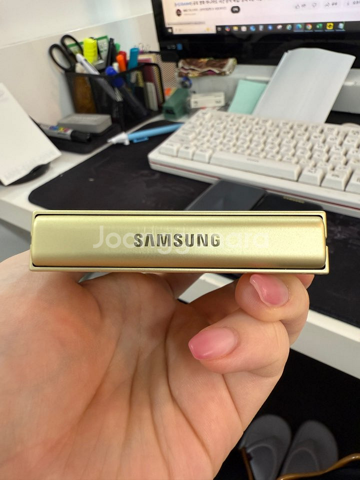 S급/보증O)갤럭시Z플립6 256GB 옐로우/ Y802--5