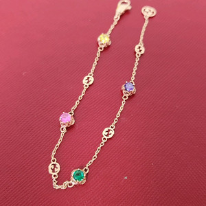 14k 유색 팔찌/기성사이즈