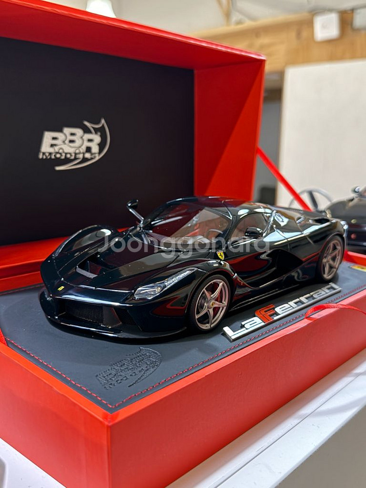 1/18 BBR 라페라리 블랙/블랙 루프 베이스--0