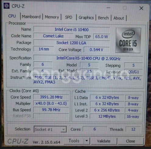 쿨맥스 i5-10400 램 32GB GTX 1660Ti--4