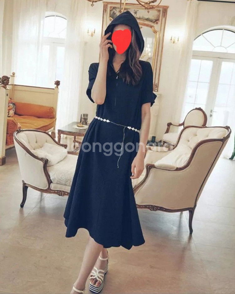 칼라거펠트 썸머 후드 원피스(66~77) ㅡ새상품--8