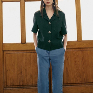 칼라거펠트 반팔 재킷(55~66) ㅡ새상품